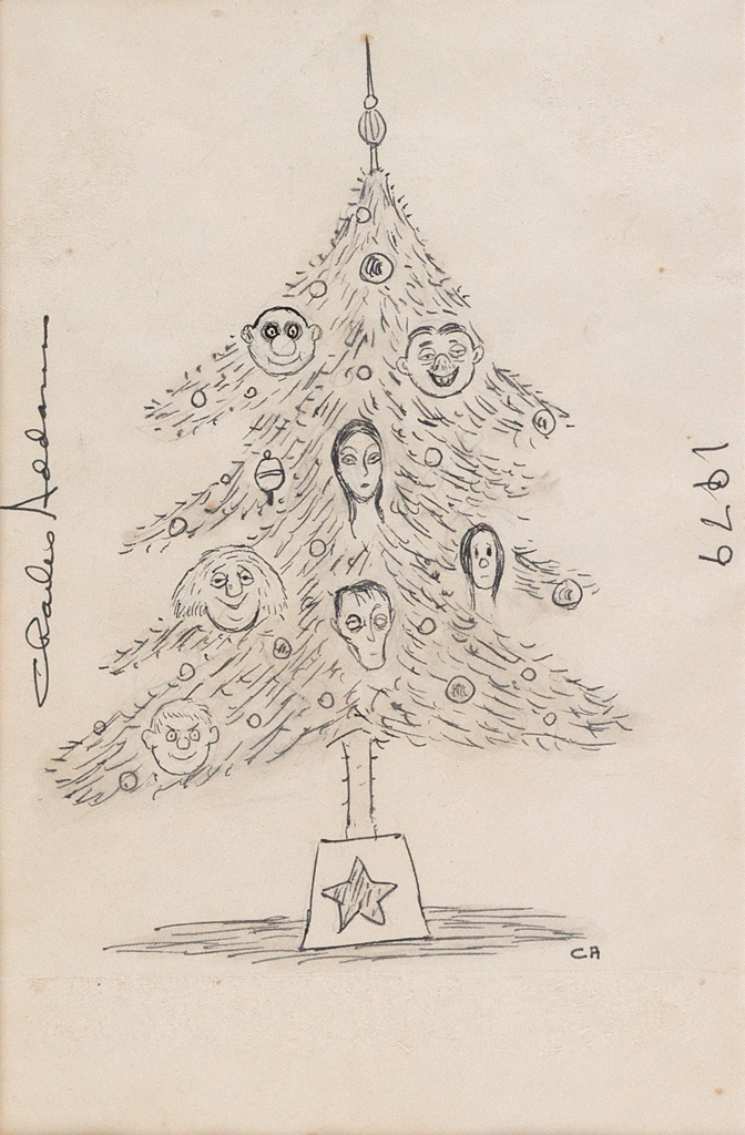 CHARLES ADDAMS. Addams Family Christmas Tree.